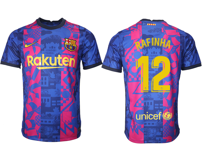 Men 2021-2022 Club Barcelona blue training suit aaa version #12 Soccer Jersey->barcelona jersey->Soccer Club Jersey